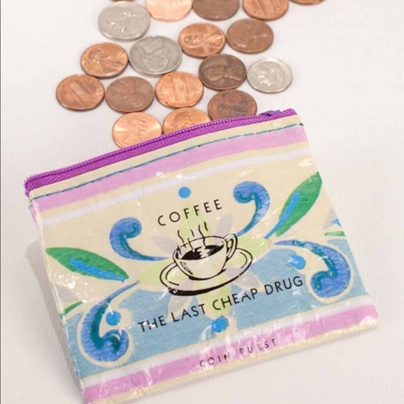 COFFEE ☕️ THE LAST CHEAP DRUG COIN purse ✨NEW✨ - Picture 1 of 11